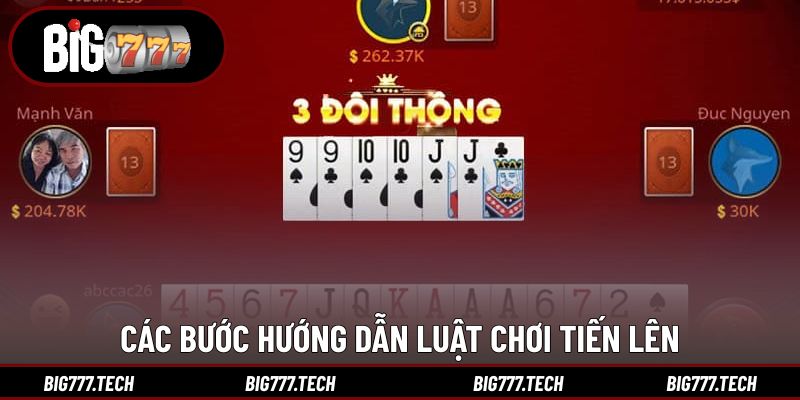 Khám phá các bước hướng dẫn luật chơi tiến lên