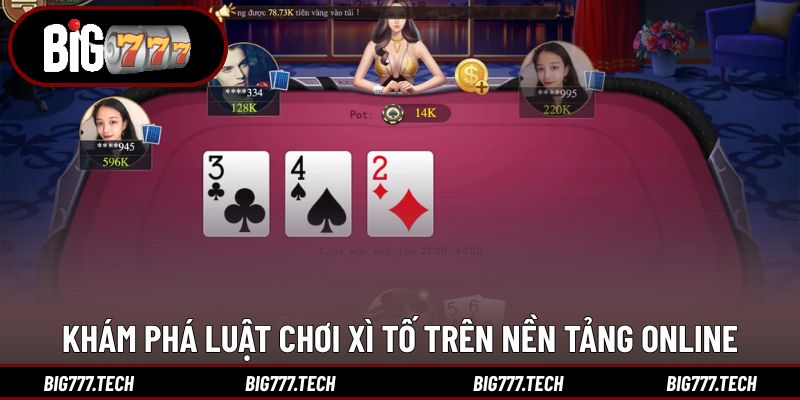 Khám phá luật chơi xì tố trên nền tảng online